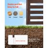 VEVOR Wooden Privacy Fence, 48 x 37 inch Air Conditioner Fence, 3 Panel Solid Outdoor Wood Privacy Screen with Metal Stakes, Steel Frame, Trash Can Hider Fences Suitable for Garden, Pool