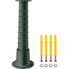 VEVOR Antique Hand Water Pump Stand Pitcher Pump Stand Cast Iron Well Pump Stand w/Pre-set 0.5″ Holes for Easy Installation Old Fashion Pitcher Hand Pump Stand for Home Yard Pond Garden Outdoors Green(Green)