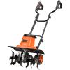 VEVOR Corded Electric Tiller, 18 Inch Tilling Width Garden Rototiller, 13.5-Amp Motor Heavy-Duty Tilling Machine, Cultivator with Steel Tines and Foldable Handle, for Lawn, Yard, and Gardening Care(13.5 Amp-18 Inch)