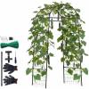 VEVOR Cucumber Trellis, 83 inch Tall Garden Arch Trellis, U-Shape Garden Trellises for Raised Bed, Metal Arch Outdoor Climbing Plants Support for Vine, Peas, Beans, Zucchini, Tomato, Squash, Flowers(Arch Trellis)
