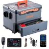VEVOR Diesel Heater 8KW, DC 12V/24V, All in One Portable Diesel Air Heater with Bluetooth APP Control, Remote Control and LCD Screen, 1.9 Gal Fuel Tank for Trucks, Vans, RVs, Campers, and Garages(Gray)