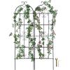 VEVOR Garden Trellis for Climbing Plants, 71 x 20 in, 6 Packs Rustproof Metal Garden Flower Trellis, Outdoor Climbing Rose Clematis Cucumbers Trellis Decorative for Courtyards Lawns(71”Hx 20”W)