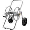 VEVOR Hose Reel Cart, Hold Up to 250 ft of 5/8’’ Hose, Garden Water Hose Carts Mobile Tools with 4 Wheels, Heavy Duty Powder-Coated Steel Outdoor Planting with Storage Basket, for Garden, Yard, Lawn(200 ft)
