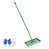 VEVOR Lawn Leveling Rake 30 in. x 10 in. Level Lawn Tool Heavy-Duty Lawn Leveler with 78 in. Steel Extended Handle Rake Suit CPPZP1030000Q4VM8V0