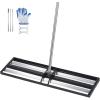 VEVOR Lawn Leveling Rake, 36″x10″ Level Lawn Tool, Heavy-Duty Lawn Leveler with 78″ Steel Extended Handle, Yard Leveling Rake Suit for Garden, Golf Lawn, Farm(10*36*84in (with Roller))