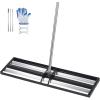 VEVOR Lawn Leveling Rake, 36″x10″ Level Lawn Tool, Heavy-Duty Lawn Leveler with 78″ Steel Extended Handle, Yard Leveling Rake Suit for Garden, Golf Lawn, Farm(10*48*84in (with Roller))