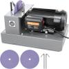 VEVOR Lawn Mower Blade Sharpener, 1HP 750W Lawnmower Blade Grinder with 9-inch Ceramic Grinding Wheel, Powerful Bench Mower Sharpening Machine for High/Low Lift Blades, Gator Blades, Flat Blades