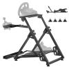VEVOR Racing Wheel Stand, Heavy-Duty Simulator Cockpit Steering Stand with Dual-Rail Dual-Arm, Fit Logitech G25,G27,G29,G920,G923, Thrustmaster T300RS,TX F458,T500RS,T3PA-PRO (F1/GT) and CSR Pedals(X-shaped Pro)