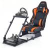 VEVOR Racing Wheel Stand, Heavy-Duty Simulator Cockpit Steering Stand with Dual-Rail Dual-Arm, Fit Logitech G25,G27,G29,G920,G923, Thrustmaster T300RS,TX F458,T500RS,T3PA-PRO (F1/GT) and CSR Pedals(Dual-Track Arm Cockpit)