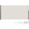VEVOR Retractable Side Awning, 71″ x 118″ Patio Retractable Side Screen with 180 g/m² Polyester Fabric, Waterproof Sunshade Outdoor Privacy Screen Room Divider for Garden, Balcony, Pools, Deck, Gray(Beige)