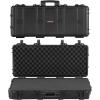 VEVOR Rifle Case, Rifle Hard Case with 4 Layers Fully-protective Foams, Lockable Hard Gun Case with Wheels, IP67 Waterproof & Crushproof, for Rifles or Shotguns(Black)