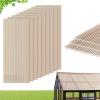 VEVOR Roof Panels, 12Pcs Polycarbonate Roofing Panels Double Layer, High Impact Corrugated Plastic Greenhouse Replacement Cover, Waterproof for Gazebos, Chicken Coops, Home, Garden (5′ x 2′ x 0.24″)