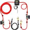 VEVOR Split Charge Relay Kit, 6mtr 12V, Automatic Dual Battery Isolator Kit with 140AMP Voltage Sense Relay VSR, Compatible with RV Marine Car Vehicle Truck Caravan Camper Yacht ATV UTV Boats Workshop(Battery Isolator Kit)