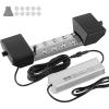 VEVOR Ultrasonic Mist Maker 12 Head, 9000mL/H Ultrasonic Fogger, Mist Maker with 300W IP67 Waterproof Power Supply, Buoy, Replacement Discs, for Pond, Garden, Rockery, Greenhouse, Halloween Decoration(10 Head)