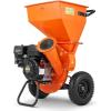 VEVOR Wood Chipper Shredder Mulcher, 7HP Heavy Duty Gas Powered Engine, 2” Max Diameter 212cc 4.1 kW, 4-Stroke 3-in-1 Woodchipper, Fast Chipping Chopping for Forestry, Gardens, EPA Certified(7HP Wood Chipper)