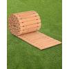 VEVOR Wooden Garden Pathway, Roll Out Cedar Outdoor Walkway 8 ft x 17 in, Non-Slip Curved Garden Walkway, Beach Wood Road Floor,Decorative Lawn Paver for Backyard Boardwalk Wedding Party(16ft*17in)