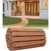 VEVOR Wooden Garden Pathway, Roll Out Cedar Outdoor Walkway 8 ft x 17 in, Non-Slip Curved Garden Walkway, Beach Wood Road Floor,Decorative Lawn Paver for Backyard Boardwalk Wedding Party(8ft*17in)