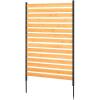 VEVOR Wooden Privacy Fence, 48 x 49 inch Air Conditioner Fence, 2 Panel Solid Outdoor Wood Privacy Screen with Metal Stakes, Steel Frame, Trash Can Hider Fences Suitable for Garden, Pool(1)
