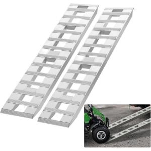 VEVOR Aluminum Ramps, 880 LBS Capacity 47.2″ x 8.5″ Loading Ramps for Motorcycle, Dirt Bike, Trailer, ATV, UTV, Garden Tractor and Lawn Mower, 2PCS(6000lbs)