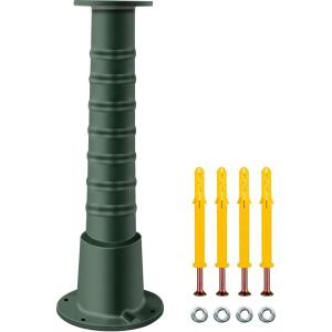 VEVOR Antique Hand Water Pump Stand Pitcher Pump Stand Cast Iron Well Pump Stand w/Pre-set 0.5″ Holes for Easy Installation Old Fashion Pitcher Hand Pump Stand for Home Yard Pond Garden Outdoors Green(Green)