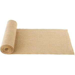 VEVOR Burlap Fabric Roll, 40” x 150 ft & 45 x 45 High Density Wide Natural Burlap Fabric Rolls, Jute Fabric Burlap Tree Wrap Roll, for Decor, Crafts, Wedding, Gardening, Plant & Tree Winter Covering(14 inch x 30 ft)