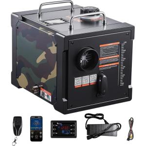 VEVOR Diesel Heater 8KW, DC 12V/24V, All in One Portable Diesel Air Heater with Bluetooth APP Control, Remote Control and LCD Screen, 1.9 Gal Fuel Tank for Trucks, Vans, RVs, Campers, and Garages(Camouflage Square)