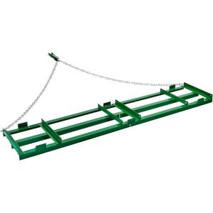 VEVOR Drag Harrow, 4 ft Heavy Duty Tow Behind Drag Harrow with Adjustable Bars & 72 in Chain, Driveway Grader Landscape Rake for ATV, UTV, Tractor, Mower Tow Behind Yard Lawn Leveling Tool(8 FT- Green)