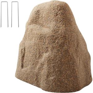 VEVOR Faux Rock Cover, Outdoor Fake Rock Well Pump Cover, Realistic Natural Texture, Lightweight & Weather-Resistant Polyresin Artificial Boulder for Landscaping Garden Yard Décor, Brown, Small Size(Irregular cone/small size/sandy yellow)