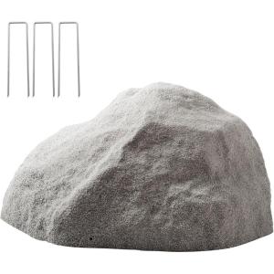 VEVOR Faux Rock Cover, Outdoor Fake Rock Well Pump Cover, Realistic Natural Texture, Lightweight & Weather-Resistant Polyresin Artificial Boulder for Landscaping Garden Yard Décor, Brown, Small Size(Irregular oval/Medium/dark grey)
