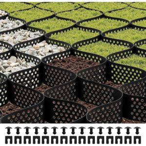 VEVOR Gravel Grid, 4 Inch Depth, 17.06 x 8.86 FT / 5200 x 2700 mm, 1880 LBS Per Sq ft Grass Ground Retainer, Permeable Geo Grids Driveway Stabilization, for Garden, Patio, Walkway, RV Parking Slopes