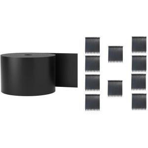 VEVOR Landscape Edging, 10 inch Depth 150 ft Total Length, Recycled HDPE Coiled Terrace Board, Flexible Bender Border & EasyFlex Nylon Landscape Anchoring Stakes