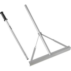 VEVOR Landscape Rake, 36″ Head Aluminum Lake Weed Rake with 75″ Long Handle for Loosening Soil, Lawn Care, Weeding Lake, Garden, Silver(60 inch)