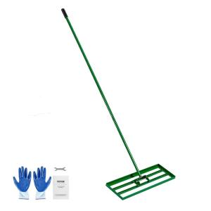 VEVOR Lawn Leveling Rake 30 in. x 10 in. Level Lawn Tool Heavy-Duty Lawn Leveler with 78 in. Steel Extended Handle Rake Suit CPPZP1030000Q4VM8V0