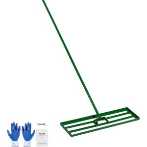VEVOR Lawn Leveling Rake, 36″x10″ Level Lawn Tool, Heavy-Duty Lawn Leveler with 78″ Steel Extended Handle, Yard Leveling Rake Suit for Garden, Golf Lawn, Farm(36″x10″)