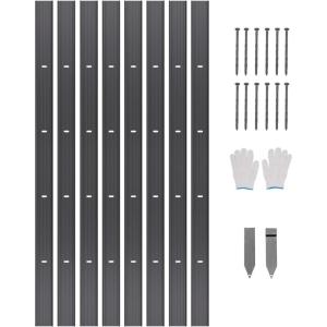 VEVOR Metal Landscape Edging, 8 Packs 72 in Rust-Resistant Aluminum Alloy Landscape Edging, Bendable Garden Edging Border, Heavy Duty Lawn Edging Fence for Flower Bed Yard Pathway(8 Packs 72 in)