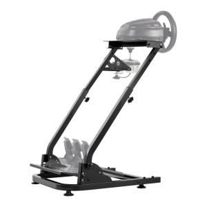 VEVOR Racing Wheel Stand, Heavy-Duty Simulator Cockpit Steering Stand with Dual-Rail Dual-Arm, Fit Logitech G25,G27,G29,G920,G923, Thrustmaster T300RS,TX F458,T500RS,T3PA-PRO (F1/GT) and CSR Pedals(L-shaped lite)