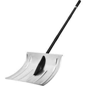 VEVOR Snow Shovel for Driveway, 16 in Wide Aluminum Alloy Snow Shovel, Non Slip Grip, Large Capacity Snowplow Shovels, Detachable & Lightweight Snows Removal Tool for Garden Car Camping Outdoors(Silver Shovel Blade & Black Handle)