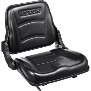 VEVOR Universal Tracor Seat, Lawn Mower Seat with Micro Switch and Drainage Holes, 6.3-11.8 inch Extended Slot Tractor Seat for Tractor Loader Excavator(2023New Nude Style)