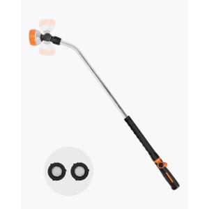 VEVOR Watering Wand, 36-Inch Extra Long Heavy Duty Garden Hose Wand with 8 Spray Patterns & 180° Swivel Head, Long Hose Nozzle Sprayer with on/off Thumb Control, Ideal for Hanging Baskets(36 Inch)