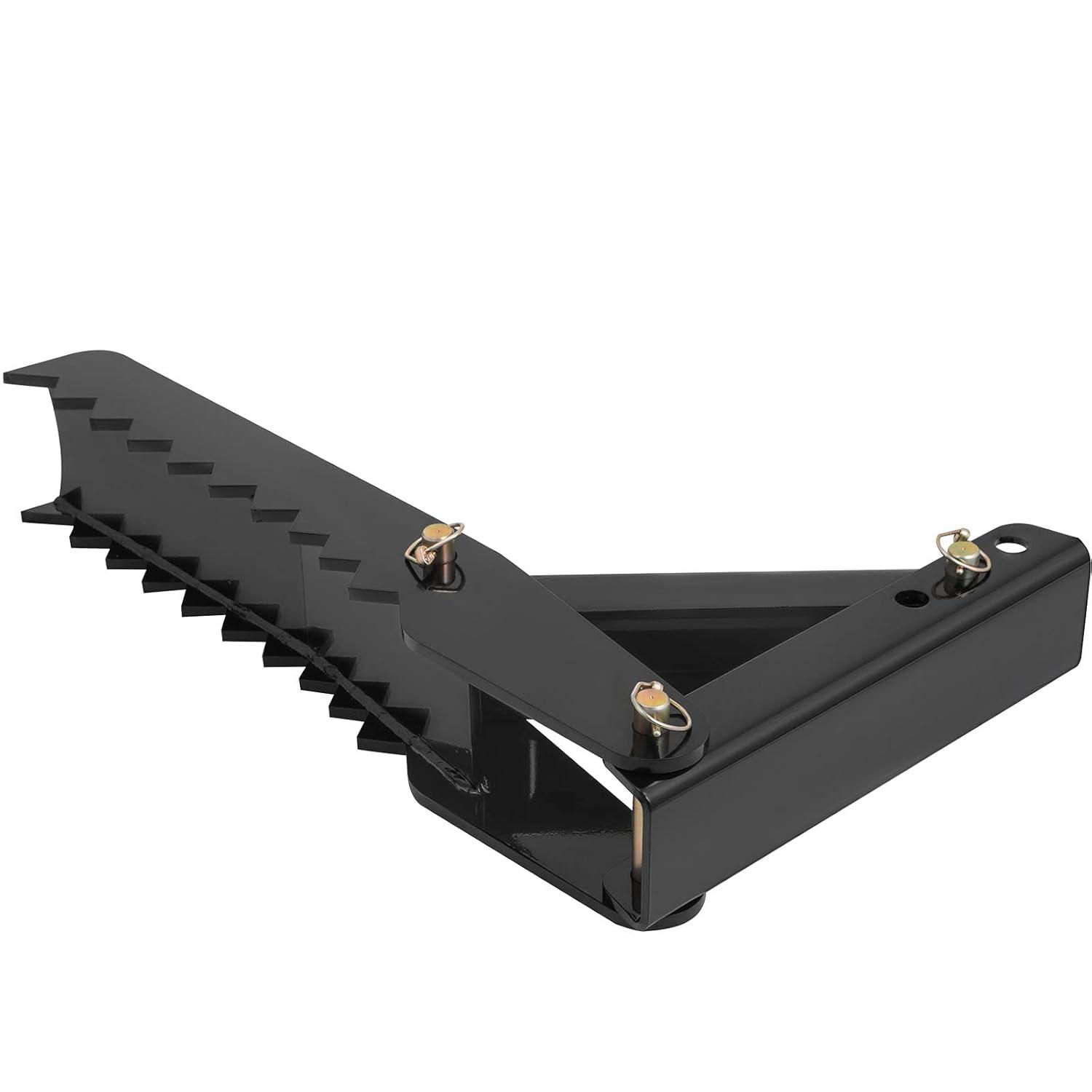 image:image18 inch Backhoe Excavator Thumb Attachments Weld On Adjustable Boom Tractor Excavator 12Inch Teeth Thick Steel Plate Assembly 12MM BoltOn Design32inch