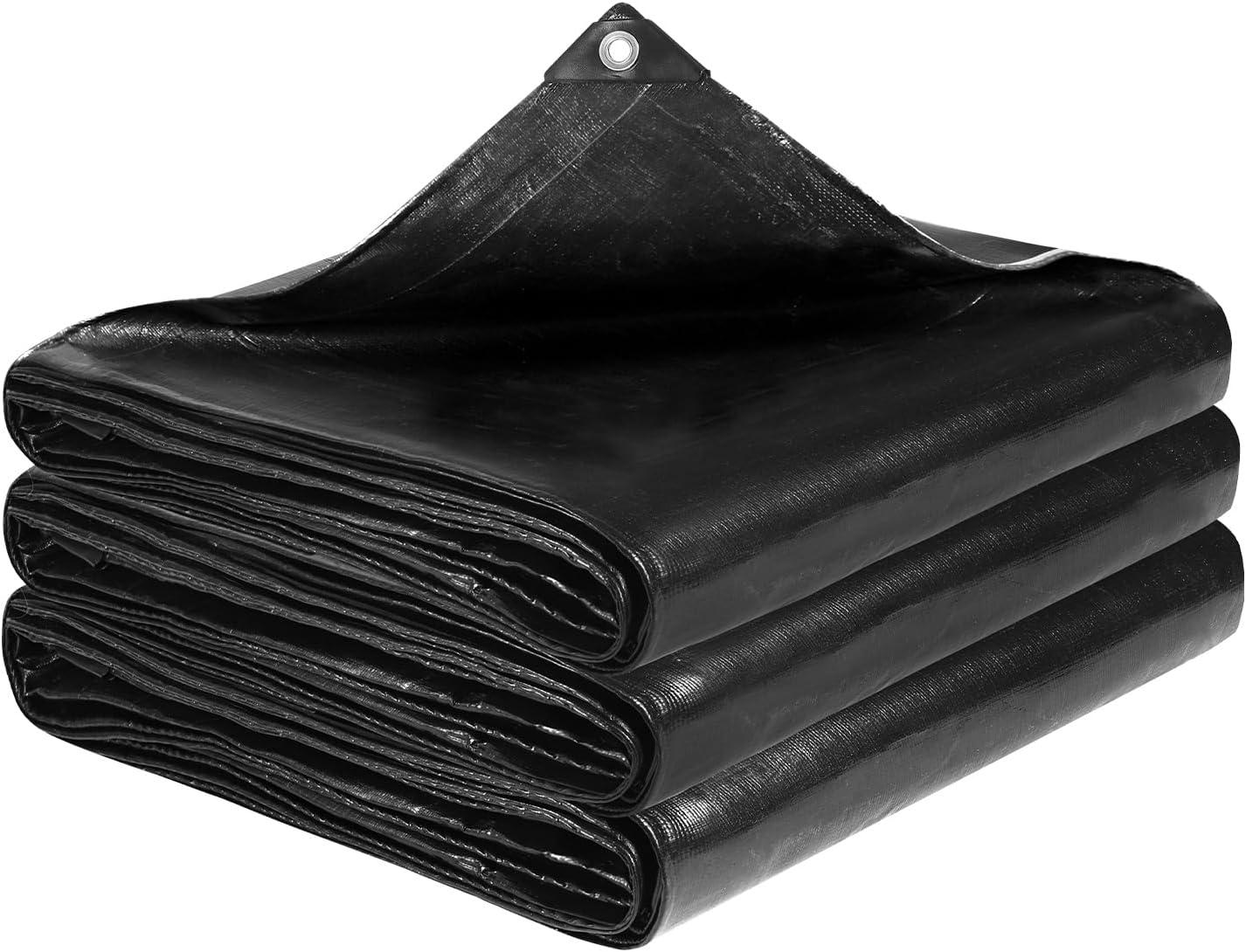 image:imageVEVOR 10 x 13 ft Pond Liner 20 Mil Thickness Pliable amp Durable LLDPE Material Easy Cutting Underlayment for Fish or KoiWaterfall Fountains Water Gardens Black20 x 25 ft