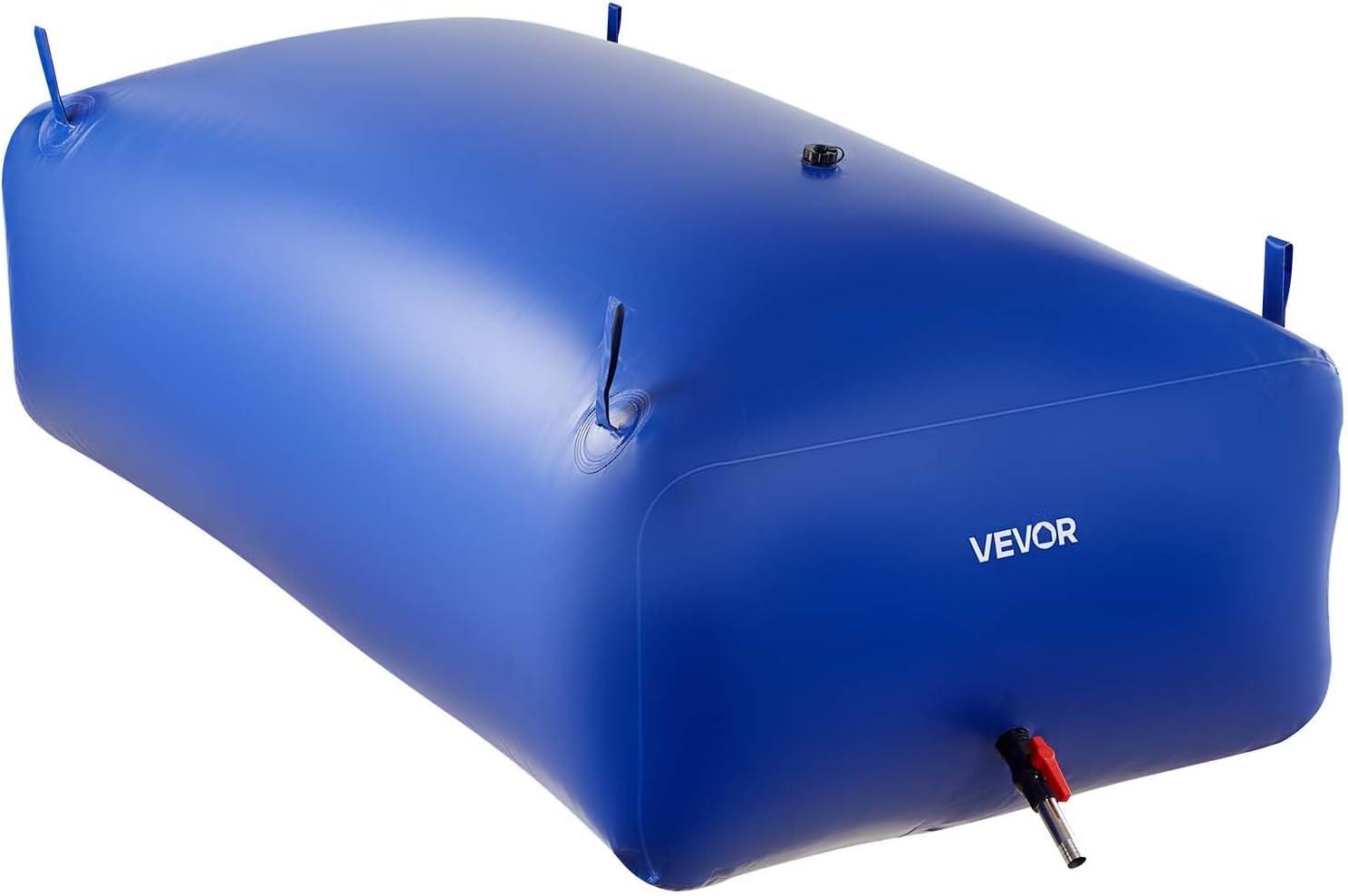 image:imageVEVOR 240L634 Gallon Water Storage Bladder Portable RV Water Tank 1000D PVC Collapsible Water Storage Containers Soft Water Storage Bag Water Bladder Fire Prevention Camping Emergency WaterBlue