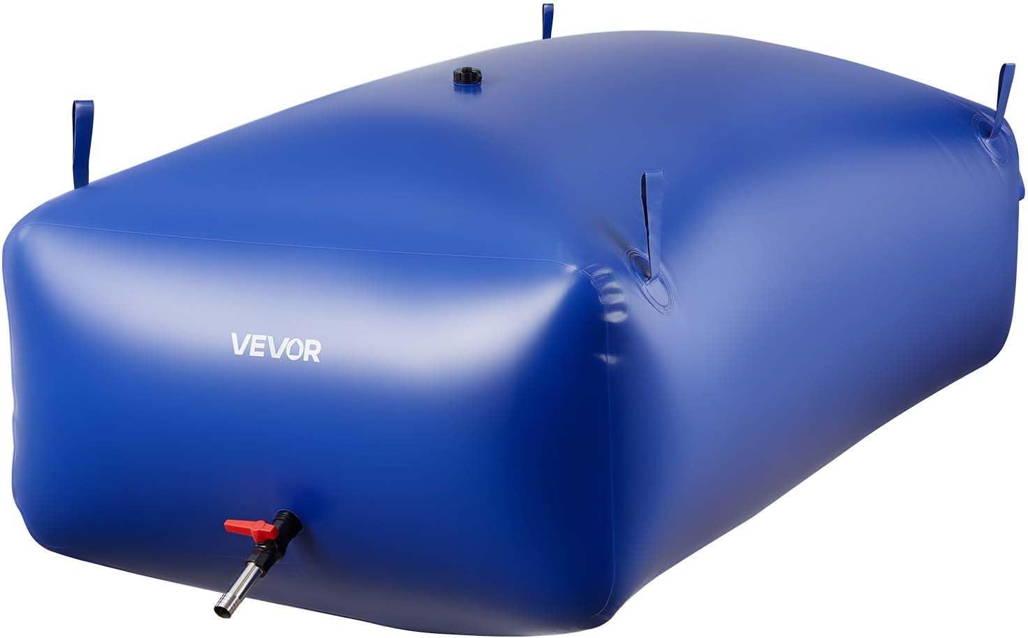 image:imageVEVOR 240L634 Gallon Water Storage Bladder Portable RV Water Tank 1000D PVC Collapsible Water Storage Containers Soft Water Storage Bag Water Bladder Fire Prevention Camping Emergency WaterBlue