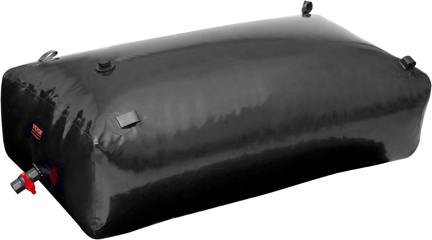 image:imageVEVOR 240L634 Gallon Water Storage Bladder Portable RV Water Tank 1000D PVC Collapsible Water Storage Containers Soft Water Storage Bag Water Bladder Fire Prevention Camping Emergency WaterBlack