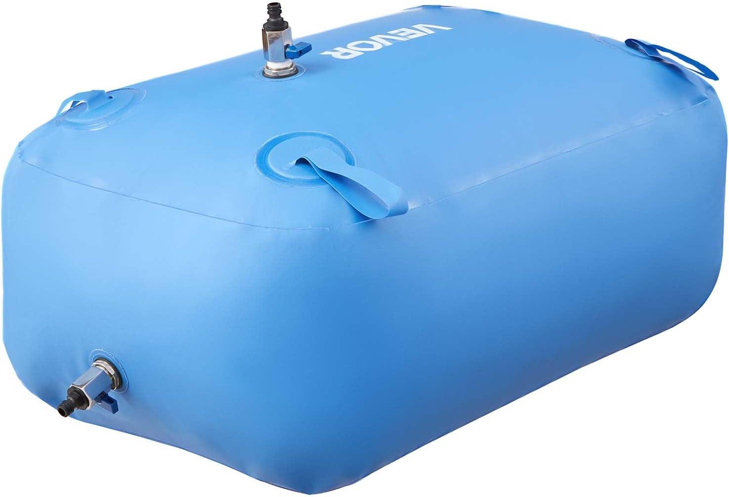 image:imageVEVOR 240L634 Gallon Water Storage Bladder Portable RV Water Tank 1000D PVC Collapsible Water Storage Containers Soft Water Storage Bag Water Bladder Fire Prevention Camping Emergency WaterBlue