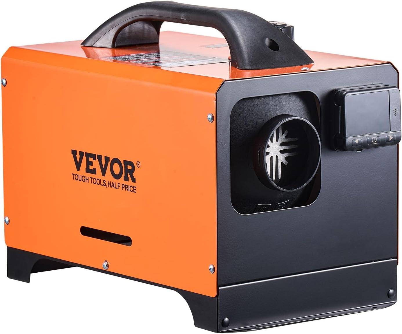 image:imageVEVOR Diesel Heater 12V Allinone Diesel Air Heater with Remote Control and LCD Display 5L Fuel Tank Fast Heating Portable Diesel Parking Heater for RV Truck 8KW Basic Red8KWOrange