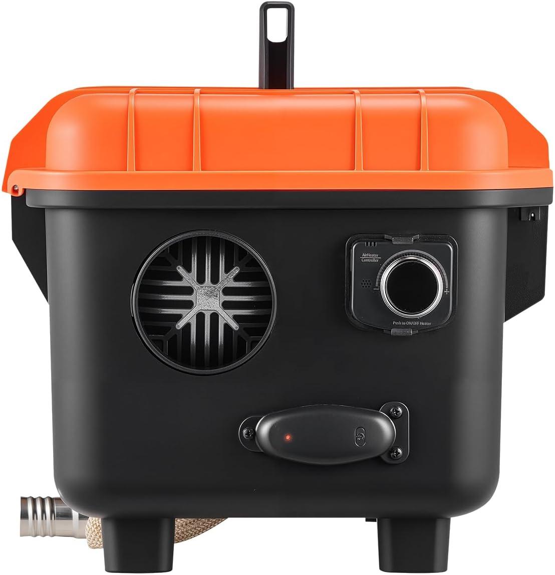 image:imageVEVOR Diesel Heater 8KW DC 12V24V All in One Portable Diesel Air Heater with Remote Control and LCD Screen Fast Heating Low Noise 11 Gal Fuel Tank for Trucks Vans RVs Campers and GaragesBlackOrangeW