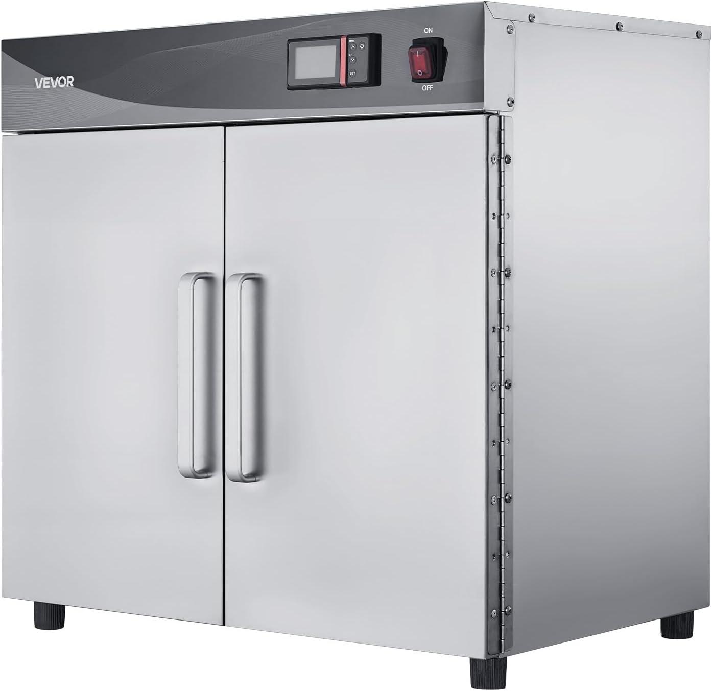 image:imageVEVOR Electric Hot Box Food Warmer 5Tier Commercial Warming Cabinet with Water Tray SingleDoor and Adjustable Shelves Stainless Steel Food Warmer Cabinet for Restaurant Kitchen Pizza Chicken4 Tier2 Doors