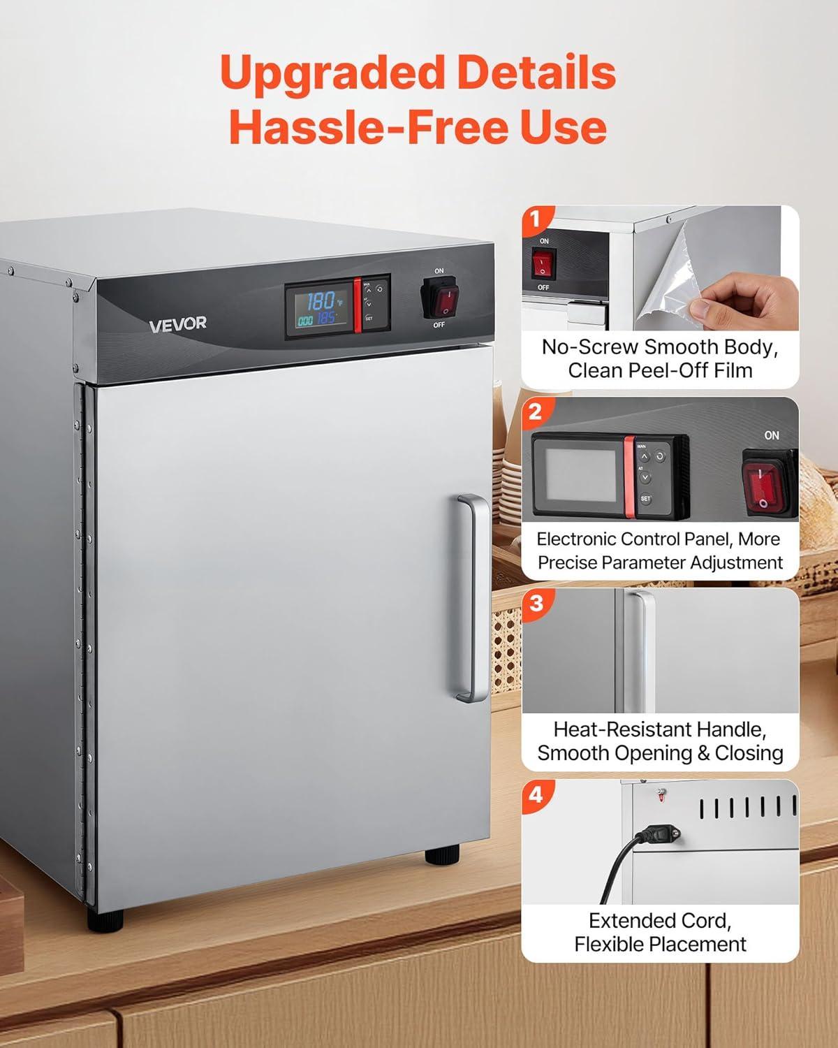 image:imageVEVOR Electric Hot Box Food Warmer 5Tier Commercial Warming Cabinet with Water Tray SingleDoor and Adjustable Shelves Stainless Steel Food Warmer Cabinet for Restaurant Kitchen Pizza Chicken4 Tier