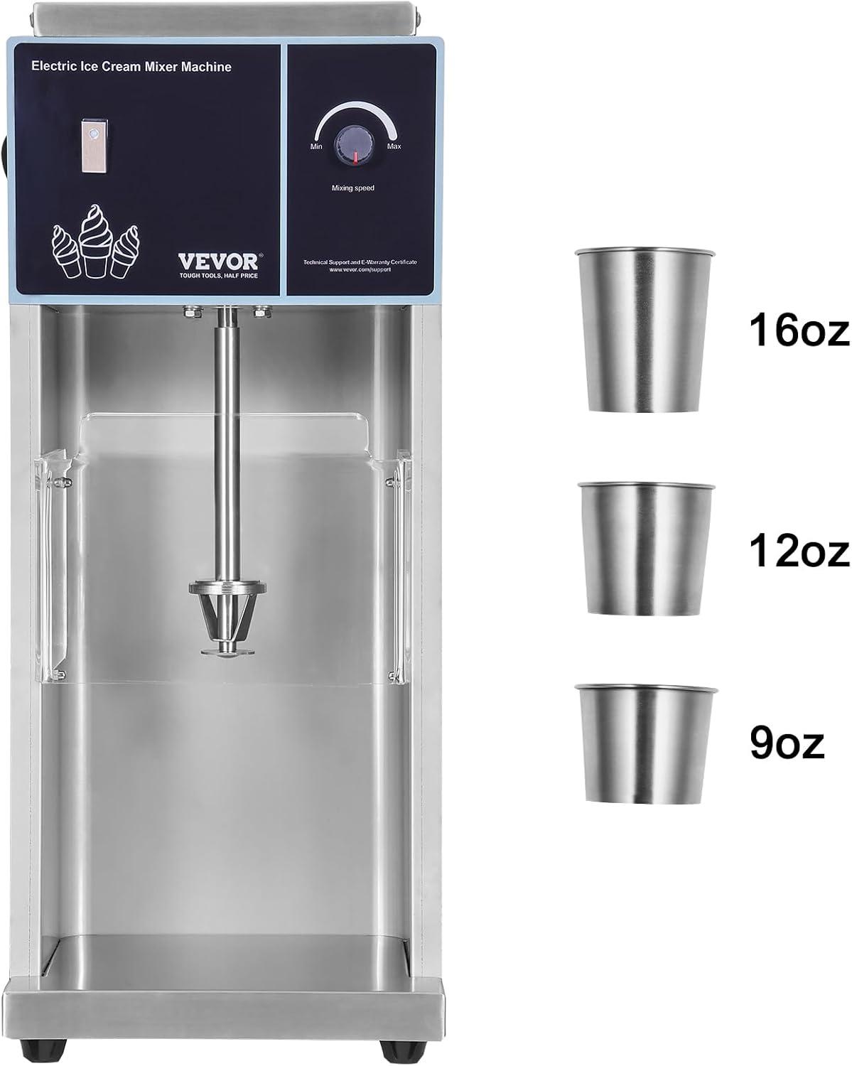 image:imageVEVOR Frozen Yogurt Blending Machine 400W Stepless Speed AdjustmentYogurt Milkshake Ice Cream Mixing Machine 4200RPM400W